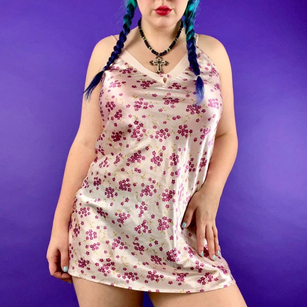 Y2k Morgan Taylor ditsy floral slip dress size medium